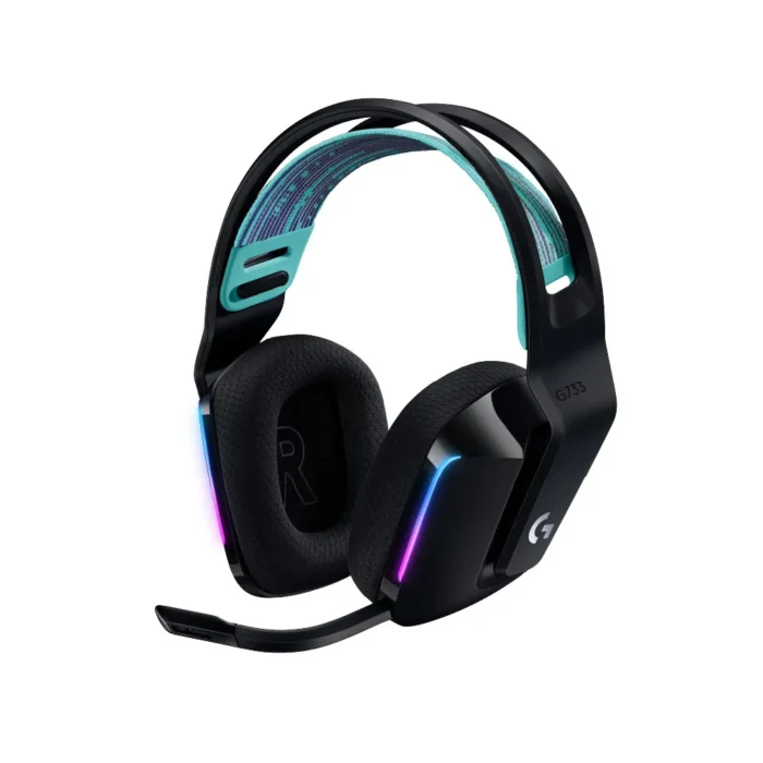 g733-lightspeed-black-2 Logitech G733 LIGHTSPEED Wireless Gaming Headset หูฟังเกมมิ่งไร้สาย 40 มม. ไมค์ BLUE VO!CE RGB สีดำ