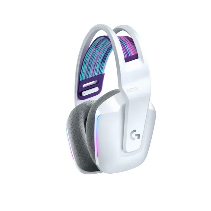 g733-lightspeed-white-3 Logitech G733 LIGHTSPEED Wireless Gaming Headset หูฟังเกมมิ่งไร้สาย 40 มม. ไมค์ BLUE VO!CE RGB สีขาว